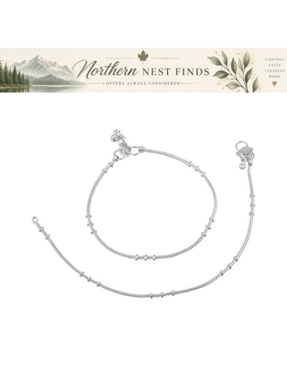 Silver Tone Indian Anklets Set Boho Payal Ankle Bracelet Women Foot Jewelry